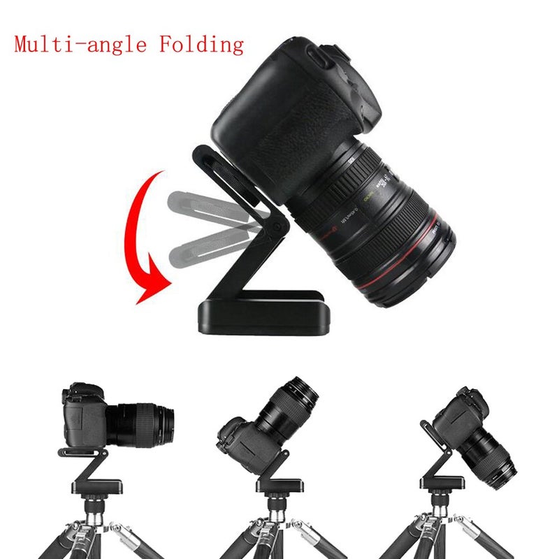 Walway Folding Z Flex Tilt Tripod Head Quick Release Plate Stand Holder for Canon Nikon Sony Camera DSLR Camcorder Tripod - Image 3